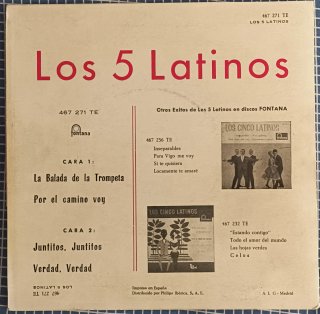 Lote Los 5 Latinos - 2 discos 7"