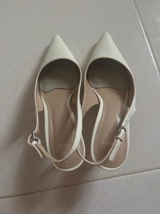 Tacones kitten Mango beige