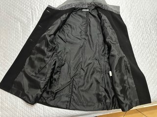 Cappotto donna nero e grigio