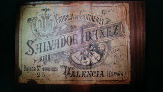Guitarra Lira Salvador Ibáñez 1854-1920