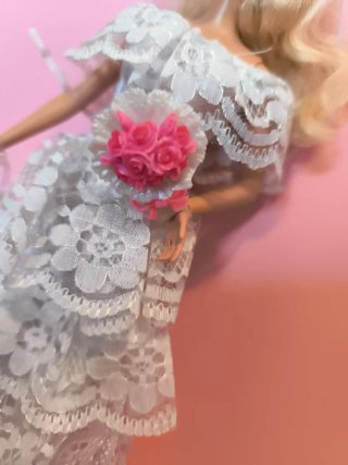 Barbie, abito da sposa - Completo.