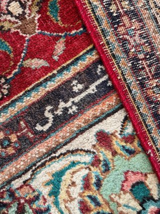 Tappeto persiano annodato a mano tabriz 335x245