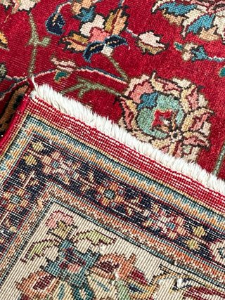 Tappeto persiano annodato a mano tabriz 335x245