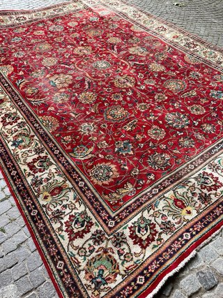 Tappeto persiano annodato a mano tabriz 335x245