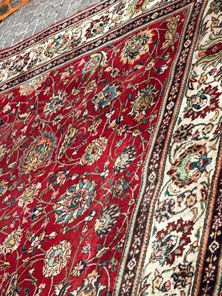 Tappeto persiano annodato a mano tabriz 335x245