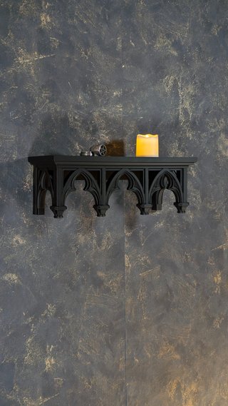 Prateleira Gótica De Parede - Altar de Cristais