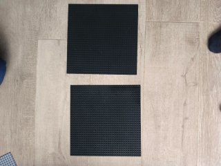Base nero quadrato per Lego