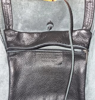 Bolso negro piel