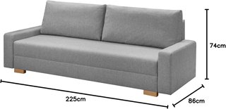 Sofá Cama IKEA Gris 3 Plazas
