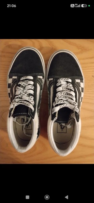 Vans Old Skool nere/bianche