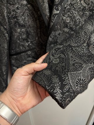 Traje Zara Negro/Plateado bodas o eventos