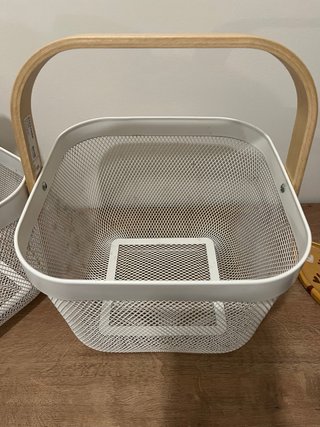 Cestas Ikea Metal y Madera