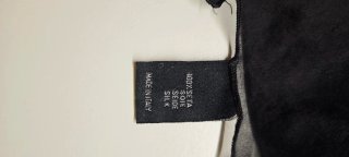 Foulard 100% seta nero e argento