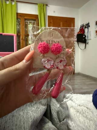 Pendientes flamenca/gitana rosas Walina