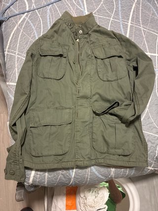 Cazadora fina verde militar