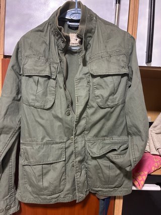 Cazadora fina verde militar