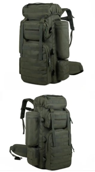 Mochila Montaña 66-70L Verde Militar