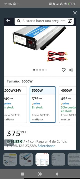 Inversor GIANDEL 3000W Onda Pura