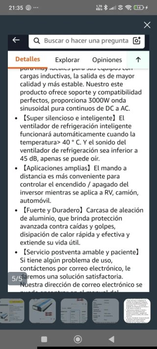 Inversor GIANDEL 3000W Onda Pura