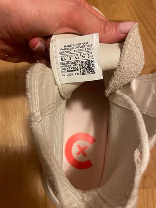 Converse Talla 39 Plataforma Beige