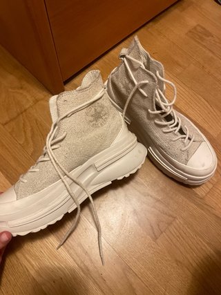 Converse Talla 39 Plataforma Beige