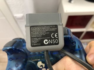 Mando PS2 DualShock 2 Azul Transparente SCPH-1200