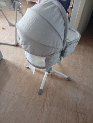 Cuna de bebé 4 en 1 gris