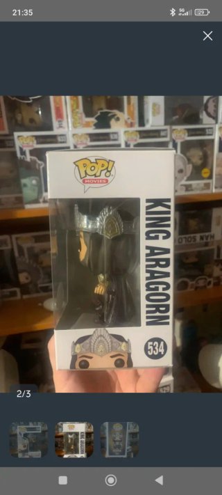 Funko Pop King Aragorn 534 El Señor de los Anillos