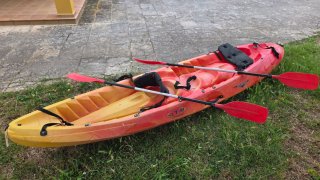 Kayak Doble Autovaciable +1 Niño Rotomod