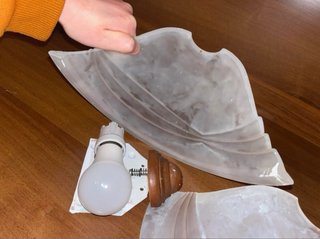 Plafoniere in vetro e plastica