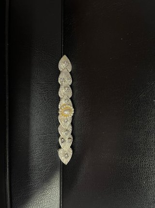 Aderezo completo de plata con perlas