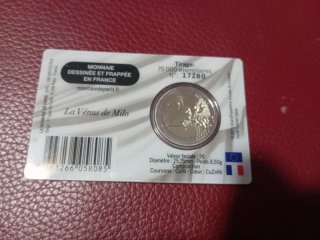 2 Euros Francia Monnaie de Paris Louvre