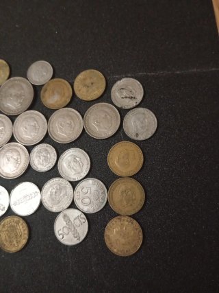 Lote 35 monedas antiguas España Franco