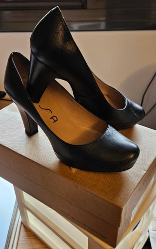 Zapatos tacón Unisa negros Talla 37