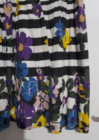 Vestido Elogy Talla 42 Flores Rayas