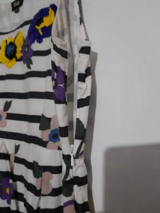 Vestido Elogy Talla 42 Flores Rayas