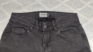 Jeans skinny Kiabi neri tg 32