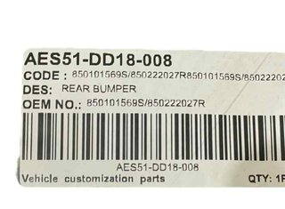 Dacia 117579 850101569s paragolpes trasero duster