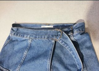Falda tejana larga Zara