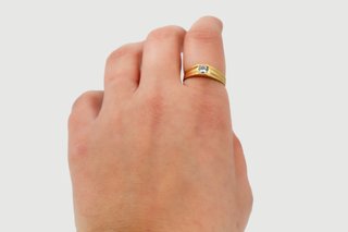 Solitario De Oro De 18K.. Ref: 021-01-01288