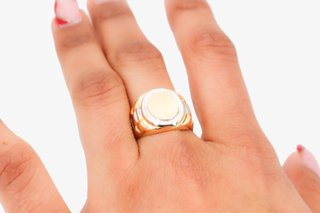Sello De Oro Combinado De 18K.. Ref: 021-01-01367