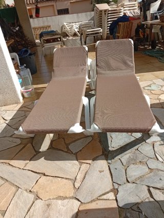 Tumbona de playa LOTE 4X310 lonas nuevas