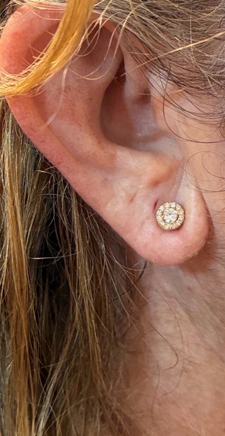 Pendientes Oro 18k Diamantes VS-1