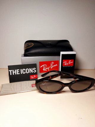 Occhiali da sole Ray-Ban Tortora Ovali