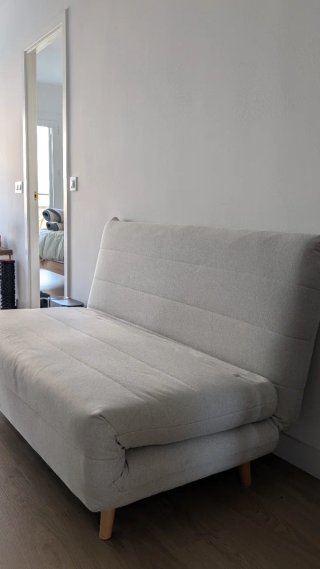Sofá cama Maisons Du Monde beige tela