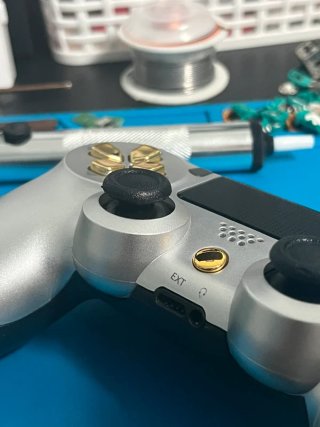 PS4 Custom Silver Sem Drift USB-C