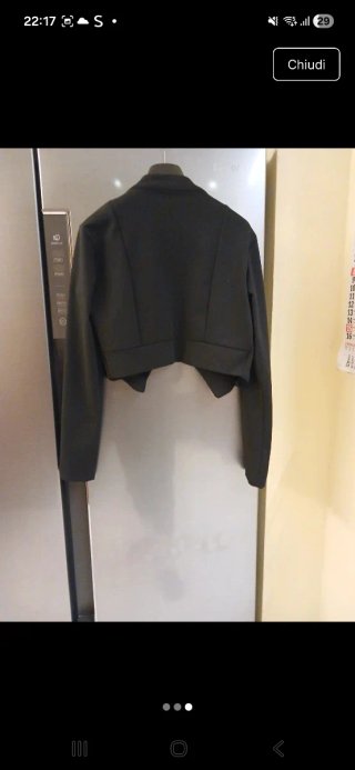 Giacca nera stile militare