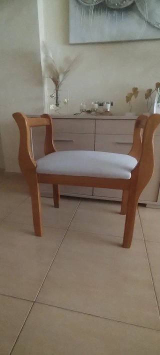 Banco decorativo madera beige