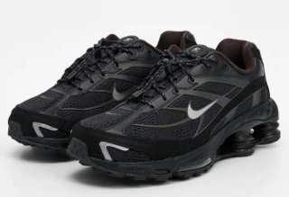 Nike Shox TL Negro y Plateado Talla 42
