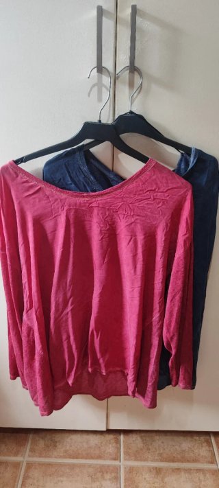 Conjunto 2 Blusas Southern Coast Burdeos y Azul